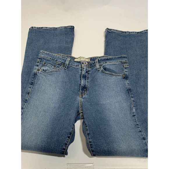 Levi Strauss Co Womens Denim Jeans Flare Wide Leg Blue Wash Size 11 L - Picture 6 of 8